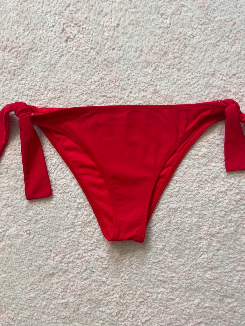 Abercrombie & Fitch Red Tie-Side Bikini Bottom